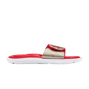 Under Armour Wmns Ignite 9 Slide 'White Metallic Faded Gold' Blanc/Or terni métallique 3022717 108