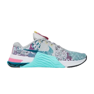 Nike Wmns Metcon 8 'Graffiti Graphics' Baskets Photon Dust/Gris fumée clair/Épinette vive/Turquoise dynamique DQ0302 001