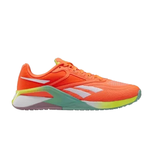 Reebok Wmns Nano X2 'Orange Flare Acid Yellow' Baskets Orange Highlights/Blanc Chaussures/Acid Jaune HQ6300