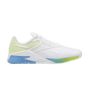 Reebok Wmns Nano X2 'White Acid Yellow' Baskets Chaussures Blanc/Essential Bleu/Acid Jaune GZ6437