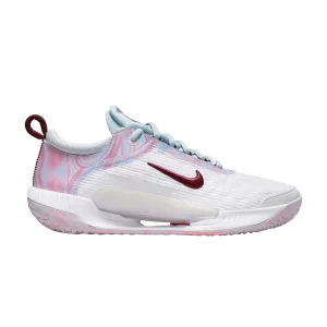 Baskets Wmns NikeCourt Zoom NXT 'White Glacier Blue' Blanc/Glacier Bleu/Team Orange/Dark Beet DH0222 102