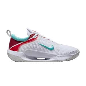 Baskets Wmns NikeCourt Zoom NXT 'Blanc Habanero Rouge Teal 'Blanc/Argent Clair/Rouge Habanero/Washed Til DH0222 136