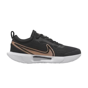 Baskets Wmns NikeCourt Zoom Pro 'Noir Métallisé Rouge Bronze 'Noir/Blanc/Rouge bronze métallisé DV3285 001