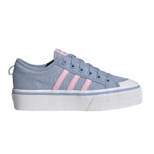 adidas Wmns Nizza Platform 'Altered Blue Bliss Pink' Baskets Altered Bleu/Bliss Rose/Blanc Nuage GV9180