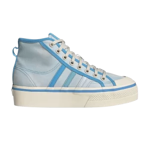 Adidas Wmns Nizza Platform Mid 'Presque Bleu Pantone' Baskets Presque Bleu/Pantone/Blanc Miracle GX4604
