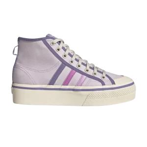 Adidas Wmns Nizza Platform Mid 'Almost Pink Pulse Lilac' Baskets Presque Rose/Lilas Pulse/Miracle Blanc GX4608