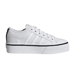 adidas Wmns Nizza Platform 'White Black' Baskets Nuage blanc/Nuage blanc/couleur Noir GW3870