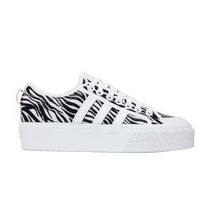 Adidas Wmns Nizza Platform 'Zebra' Baskets Blanc Nuage/Lilas Bliss/Noir Couleur GZ9681