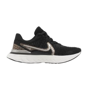 Nike Wmns React Infinity Run Flyknit 3 'Black Metallic Copper' Noir/Anthracite/Cuivre Métallique/Argent Métallique DD3024 009