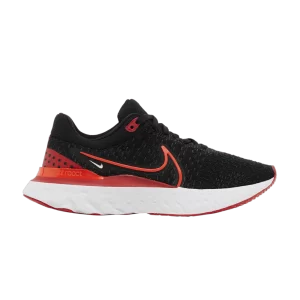 Nike Wmns React Infinity Run Flyknit 3 'Noir Rouge Université' Noir/Cramoisi Chaud/Rouge Varsity/Blanc/Rose Clair/Rose Look DD3024 008