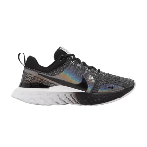 Nike Wmns React Infinity Run Flyknit 3 Premium 'Black Zebra Iridescent' Noir/Blanc/Noir DZ3027 001