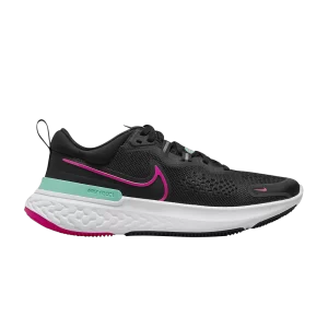 Nike Wmns React Miler 2 'Black Pink Prime' Noir/Washed Til/Blanc/Rose Prime CW7136 004