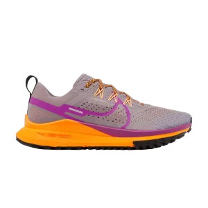 Nike Wmns React Pegasus Trail 4 'Purple Smoke Total Orange' Violet Fumée/Orange Total/Crème Pêche/Violet Brillant DJ6159 500
