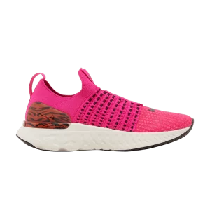 Nike Wmns React Phantom Run Flyknit 2 'Pink Prime Zebra' Rose Prime/Ghost/Habanero Rouge/Noir DQ7649 600