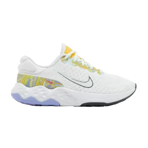 Nike Wmns Renew Ride 3 'Blanc Barely Green' Blanc/À peine vert/Or université/Gris fumée foncé DQ4349 100