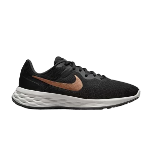 Nike Wmns Revolution 6 Next Nature Wide 'Noir Métallique Cuivre' Gris Fumée Foncé/Blanc Sommet/Noir/Cuivre Métallique DC9001 009