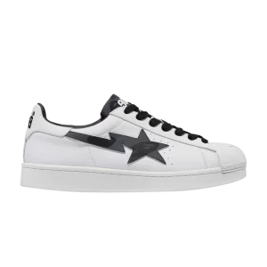 BAPE Wmns Skullsta 'White Black' Baskets Noir 1J20291007 BLK