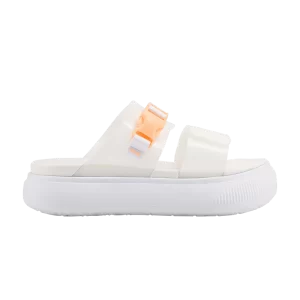 Baskets Puma Wmns Suede Mayu Pop Sandal 'White Fizzy Melon 'Blanc/Cloud Nimbus/Fizzy Melon 384433 02