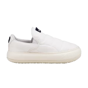 Baskets Puma Wmns Suede Mayu Slip-On Canvas 'White Marshmallow 'Blanc/Marshmallow 385595 02