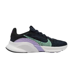 Nike Wmns SuperRep Go 3 Flyknit Next Nature 'Armoury Navy Green Glow 'Noir/Gun Navy/Violet vif/Vert Glow DH3393 002