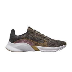 Nike Wmns SuperRep Go 3 Next Nature Flyknit Premium 'Olive Grey Metallic Copper' Gris fumée foncé/Gris olive/Violet fumée/Cuivre métallique DQ4679 001