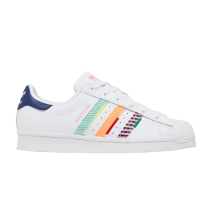 adidas Wmns Superstar 'Multi Jagged Stripes' Baskets Blanc Nuage/Ciel Nocturne/Vert GW9783