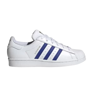 adidas Wmns Superstar 'White Semi Lucid Blue' Baskets Blanc Nuage/Bleu Translucide/Or Métallique HQ1904