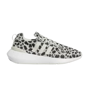 adidas Wmns Swift Run 22 'Dalmatian' Baskets Talc/Noir/Blanc Nuage GZ4976