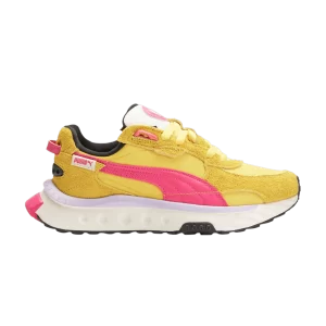 Baskets Puma Wmns Wild Rider Vintage 'Super Lemon Glowing Pink 'Super Lemon/Glowing Pink 384591 05