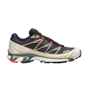 Salomon XT-6 'India Ink Safari' Baskets Encre Indienne/Safari/Rouge Orange L41455200