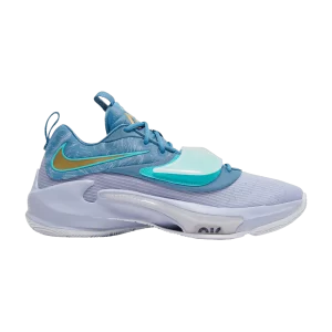 Nike Zoom Freak 3 'Freezing Time' Bleu Hollandais/Or Métallique/Ghost/Turquoise Dynamique DA0694 401