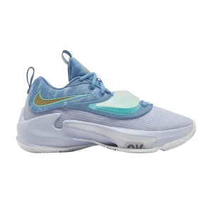 Nike Zoom Freak 3 EP 'Freezing Time' Bleu Hollandais/Or Métallique/Ghost/Turquoise Dynamique DA0695 401