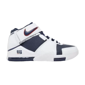 Nike Zoom LeBron 2 Retro 'USA' 2022 Blanc/Midnight Navy/Crimson DR0826 100