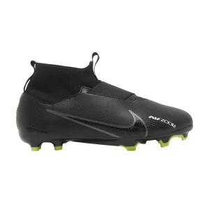 Nike Zoom Mercurial Superfly 9 Academy FG MG GS 'Noir Gris Fumée Foncé' Noir/Blanc Sommet/Volt/Gris Fumée Foncé DJ5623 001