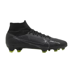 Nike Zoom Mercurial Superfly 9 Pro FG 'Black Volt' Noir/Blanc sommet/Volt/Gris fumée foncé DJ5598 001