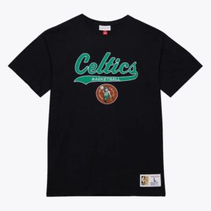 Mitchell & Ness T-shirt flammé légendaire avec logo vintage des Boston Celtics noir noir 1590813