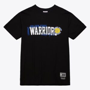 Mitchell & Ness noir Golden State Warriors Hardwood Classics T-shirt de l'équipe à domicile noir 1590587