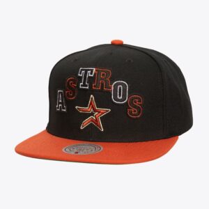 Casquette de baseball Mitchell & Ness noire Houston Astros Cooperstown Collection Uprise Snapback Hat noir 1594006