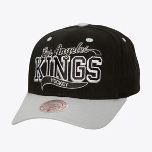 Casquette de baseball Mitchell & Ness noir Los Angeles Kings Block Sweep Pro Vintage chapeau réglable noir 1593913
