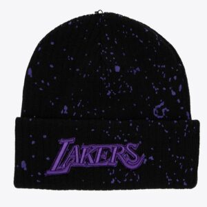 Mitchell & Ness Bonnet en tricot à revers noir Los Angeles Lakers Nep Noir 1593482