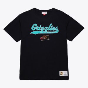 Mitchell & Ness Noir Memphis Grizzlies Vintage Logo Légendaire Flammé T-Shirt Crème 1590841