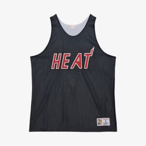 Mitchell & Ness Débardeur d'entraînement en maille avec logo vintage Miami Heat noir noir 1591439