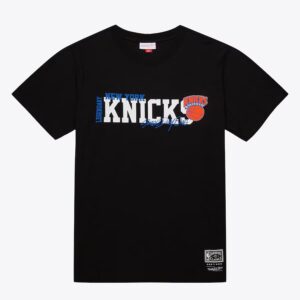 Mitchell & Ness noir New York Knicks Hardwood Classics T-shirt de l'équipe à domicile noir 1590574