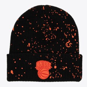 Mitchell & Ness Noir New York Knicks Nep Bonnet en tricot à revers Noir 1593476