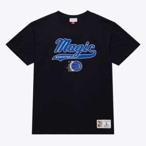 Mitchell & Ness Noir Orlando Magic Vintage Logo Légendaire Slub T-Shirt Crème 1590827