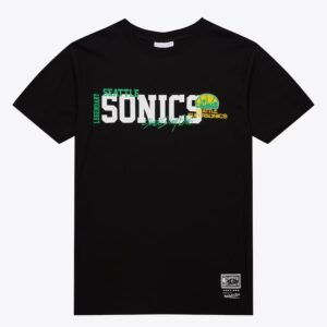 Mitchell & Ness T-shirt noir de l'équipe à domicile Seattle SuperSonics Hardwood Classics noir 1590561