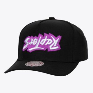 Mitchell & Ness Noir Toronto Raptors Hardwood Classics Upside Pro Snapback Chapeau Noir 1592270