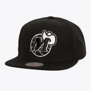 Mitchell & Ness Casquette Snapback Dallas Mavericks Hardwood Classics Evergreen OG Noir Blanc Bordeaux 1592339