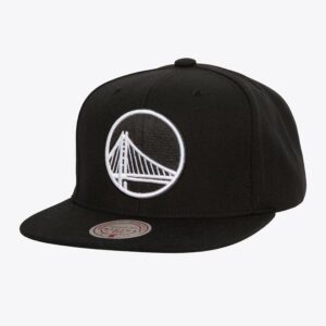 Mitchell & Ness Noir Blanc Golden State Warriors Evergreen OG Snapback Chapeau Bordeaux 1592334