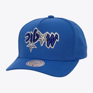 Mitchell & Ness Bleu Orlando Magic Hardwood Classics Upside Pro Snapback Chapeau Noir 1592285